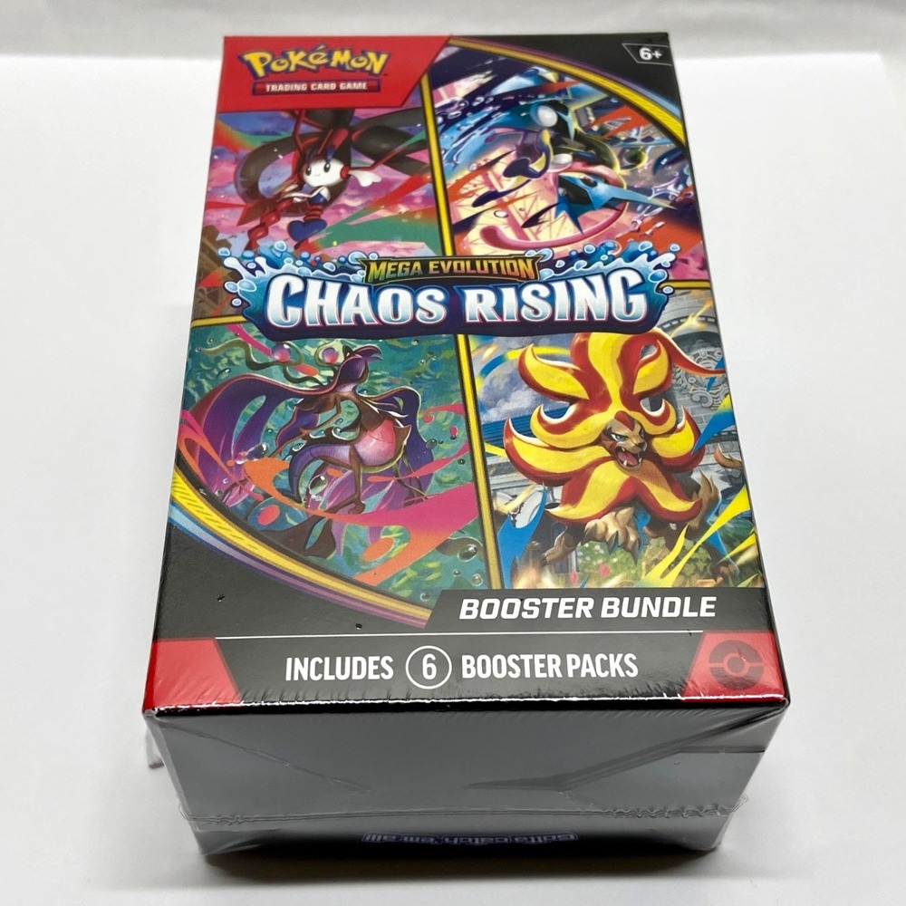 Pokémon Chaos Rising Booster Bundle Mega Evolution  (6-Packs) Brand New Sealed!